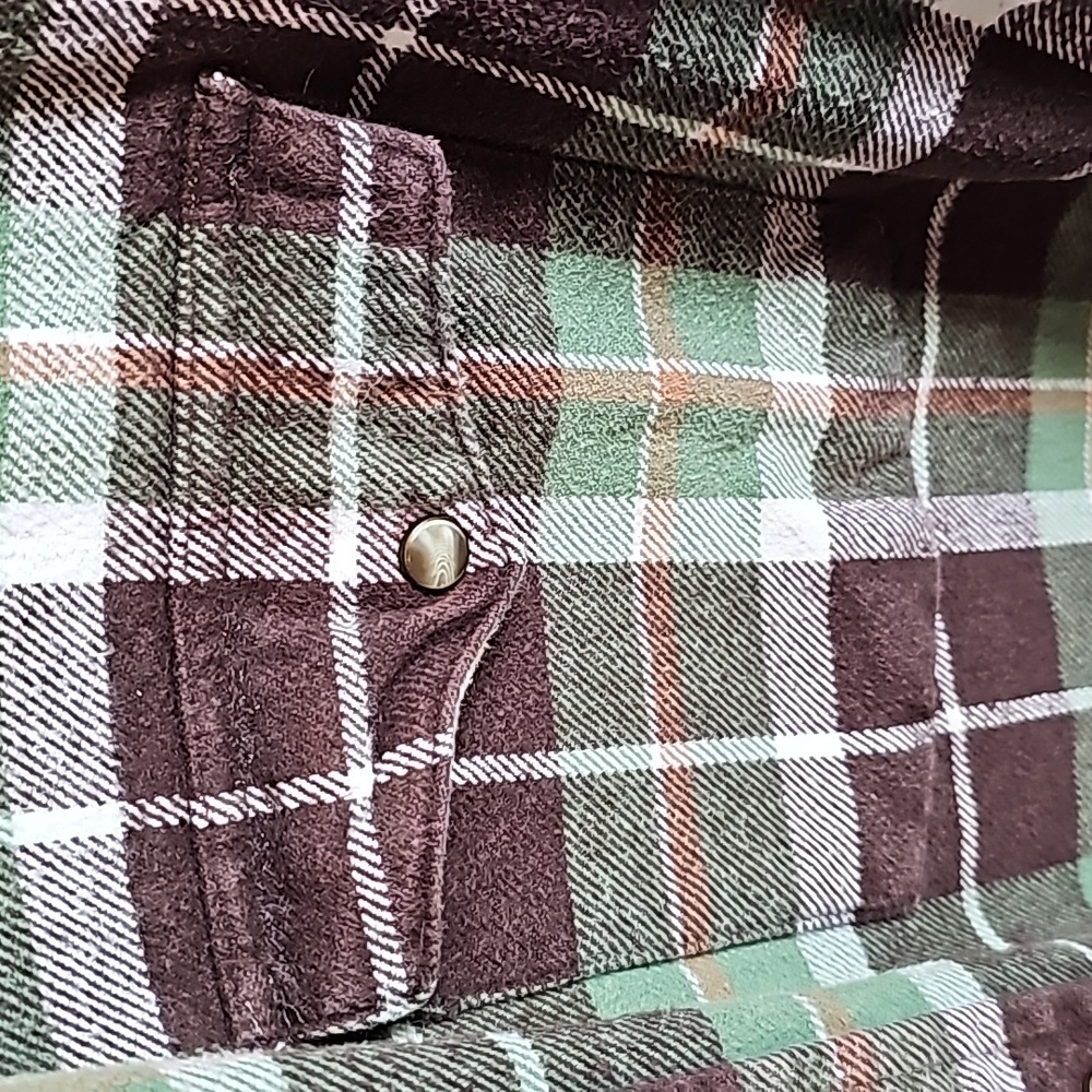 Red Head Green And Brown Thick Flannel in Men's Size Medium EUC - Picture 4 of 9